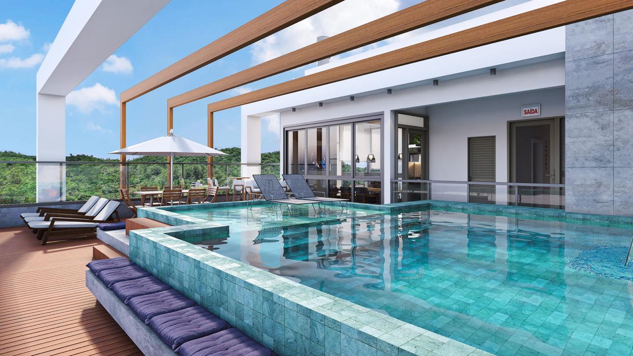 Apartamento no Ed. L´Aquamarine em Praia Brava - foto 3