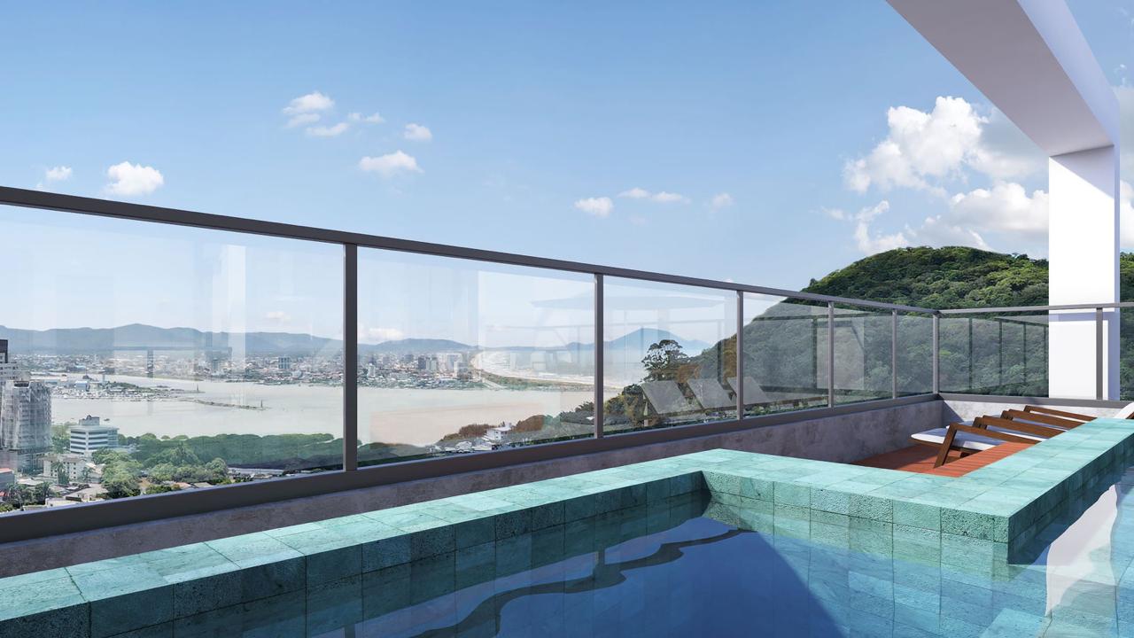 Apartamento no Ed. L´Aquamarine em Praia Brava - foto 4