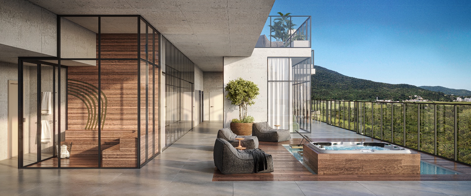 Studio no Edifício Voz no VivaPark em Porto Belo