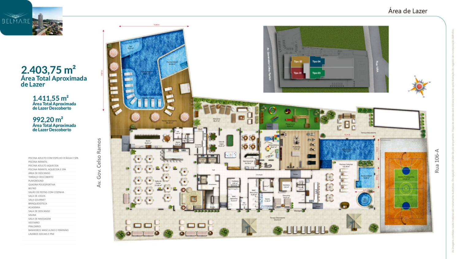 Apartamento no Ed. Belmare Residence  Centro de Itapema - foto 10