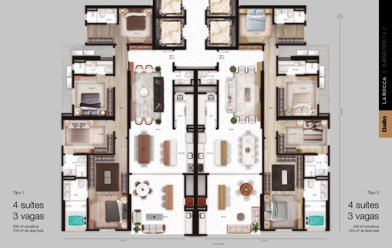 Apartamento Diferenciado no Ed. La Rocca em Itapema - foto 14
