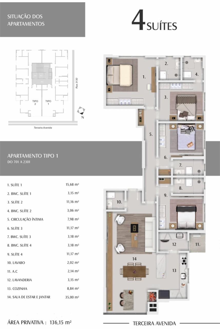 Apartamento no Ed. Farol deValência em Balneário Camboriú - foto 31