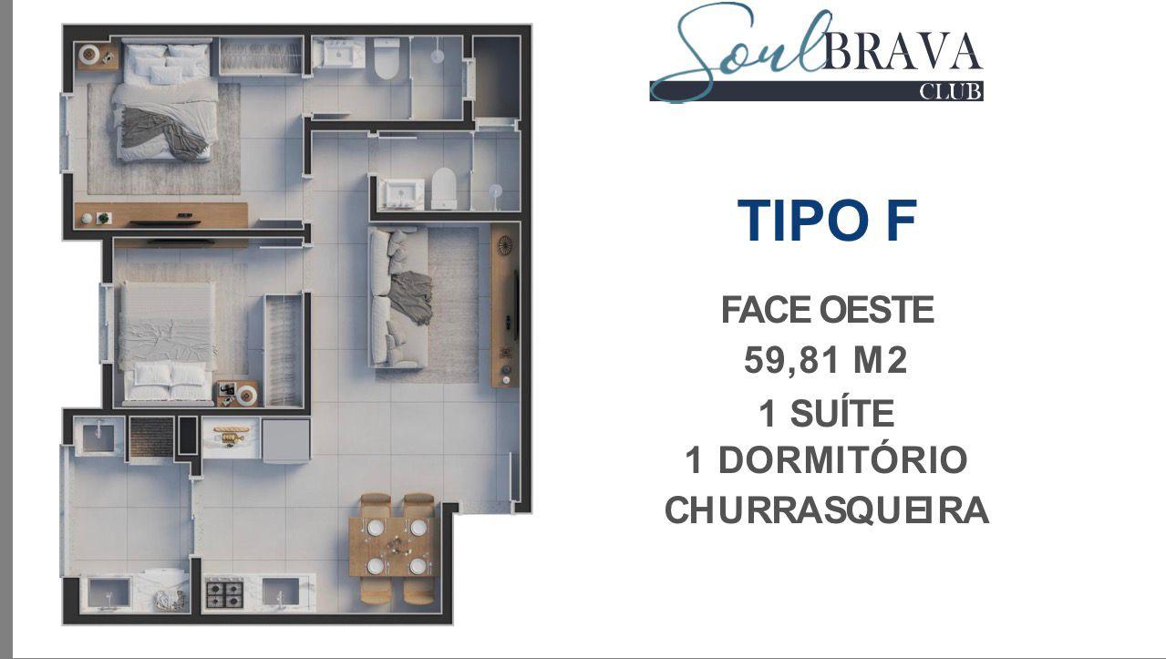 Apartamento no Edifício Soul Brava Club na Praia Brava/SC - foto 14