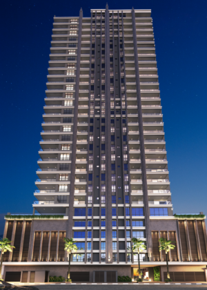 Apartamento no Ed. Roma Residenziale em Meia Praia, Itapema
