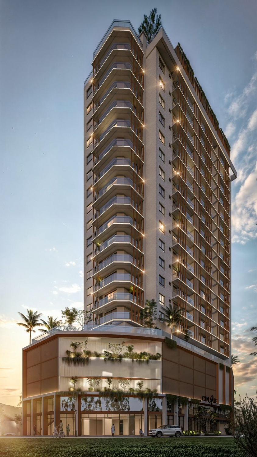 Apartamento no Ed. Cinque na Praia Brava