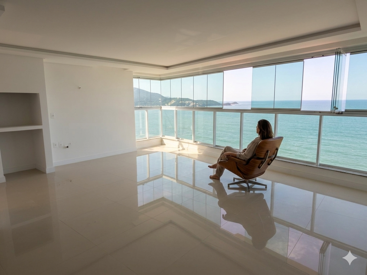 Apartamento no Ed. Lumiere Frente Mar em Itapema