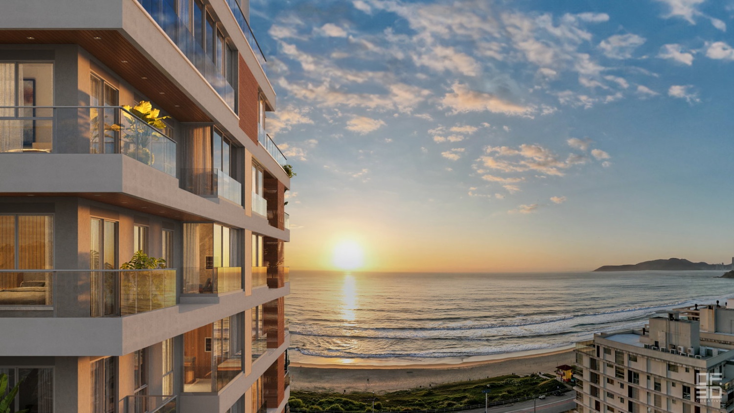 Apartamento no Edifício Brava Fascine na Praia Brava