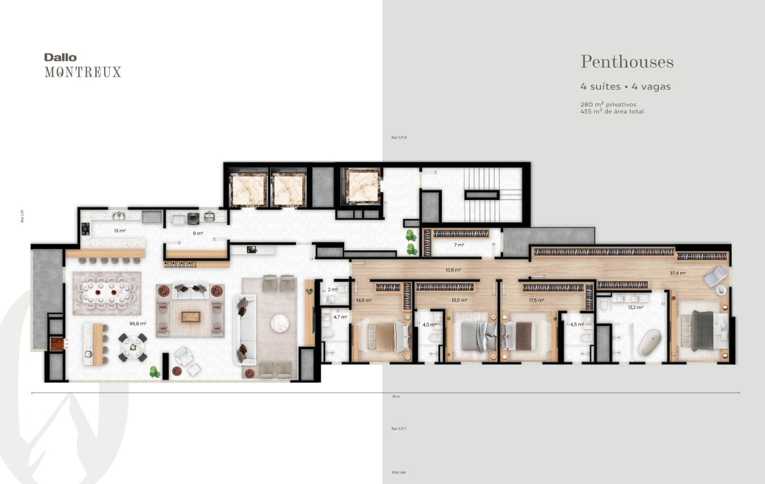 Penthouse no Ed. Montreux em Itapema - foto 5