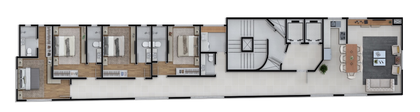 Apartamento no Ed. Magnum CNA Home em Meia Praia em Itapema