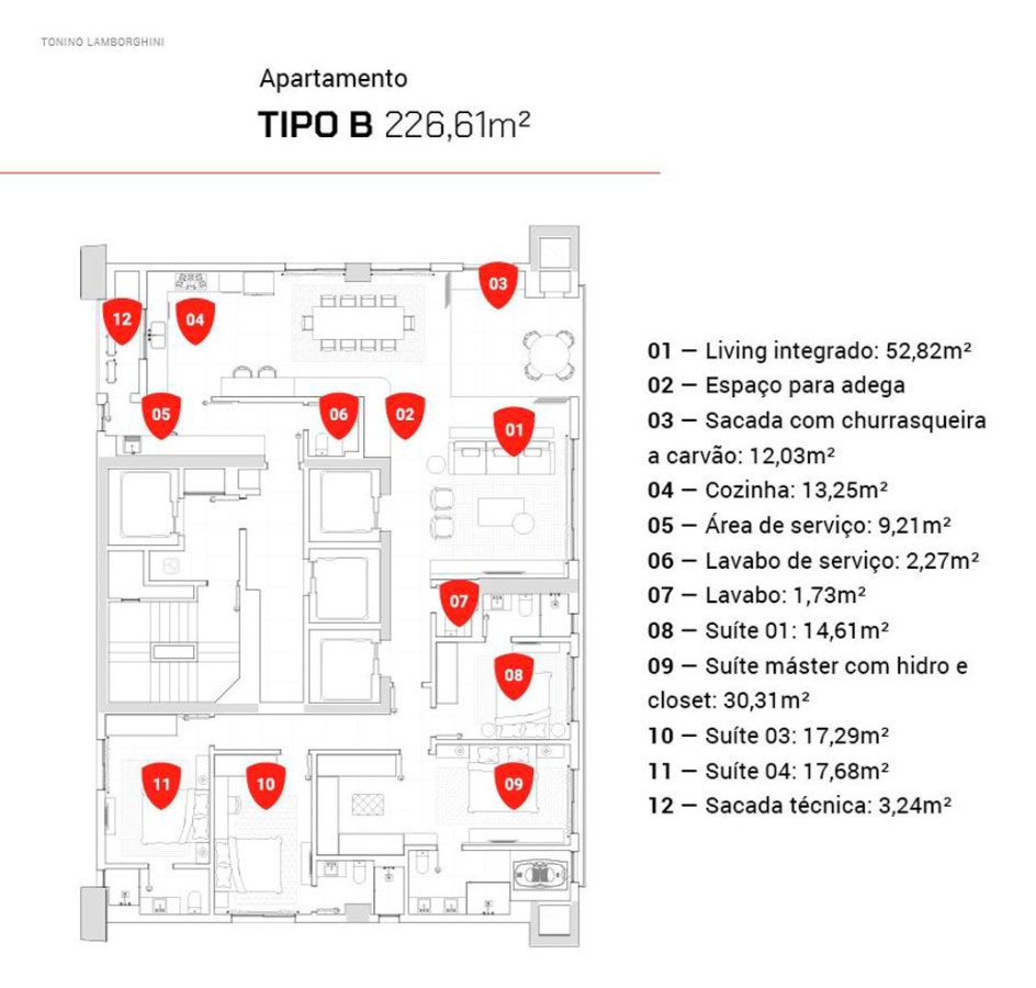 Apartamento no Tonino Lamborghini Residences em Balneário Camboriú - foto 35