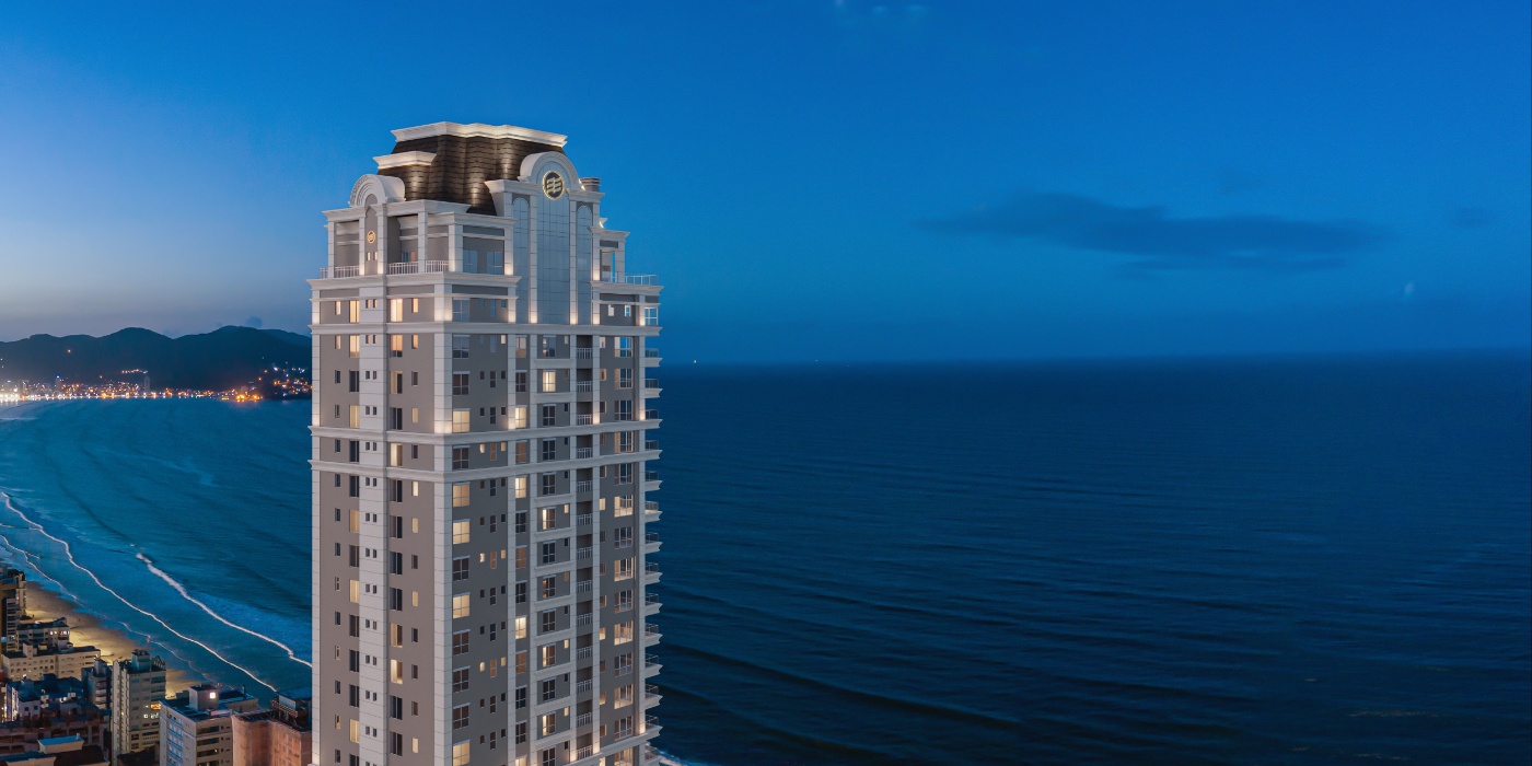 Apartamento com vista para o mar no Ed. L'Atelier em Meia Praia em Itapema - foto 3