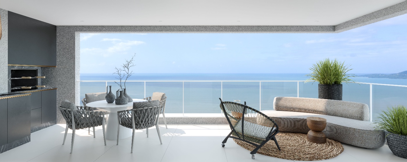 Apartamento com vista para o mar no Ed. L'Atelier em Meia Praia em Itapema - foto 33