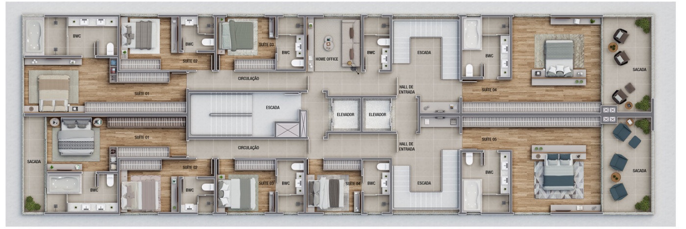 Apartamento no Brava Villi Soul Residence na Praia Brava - foto 17