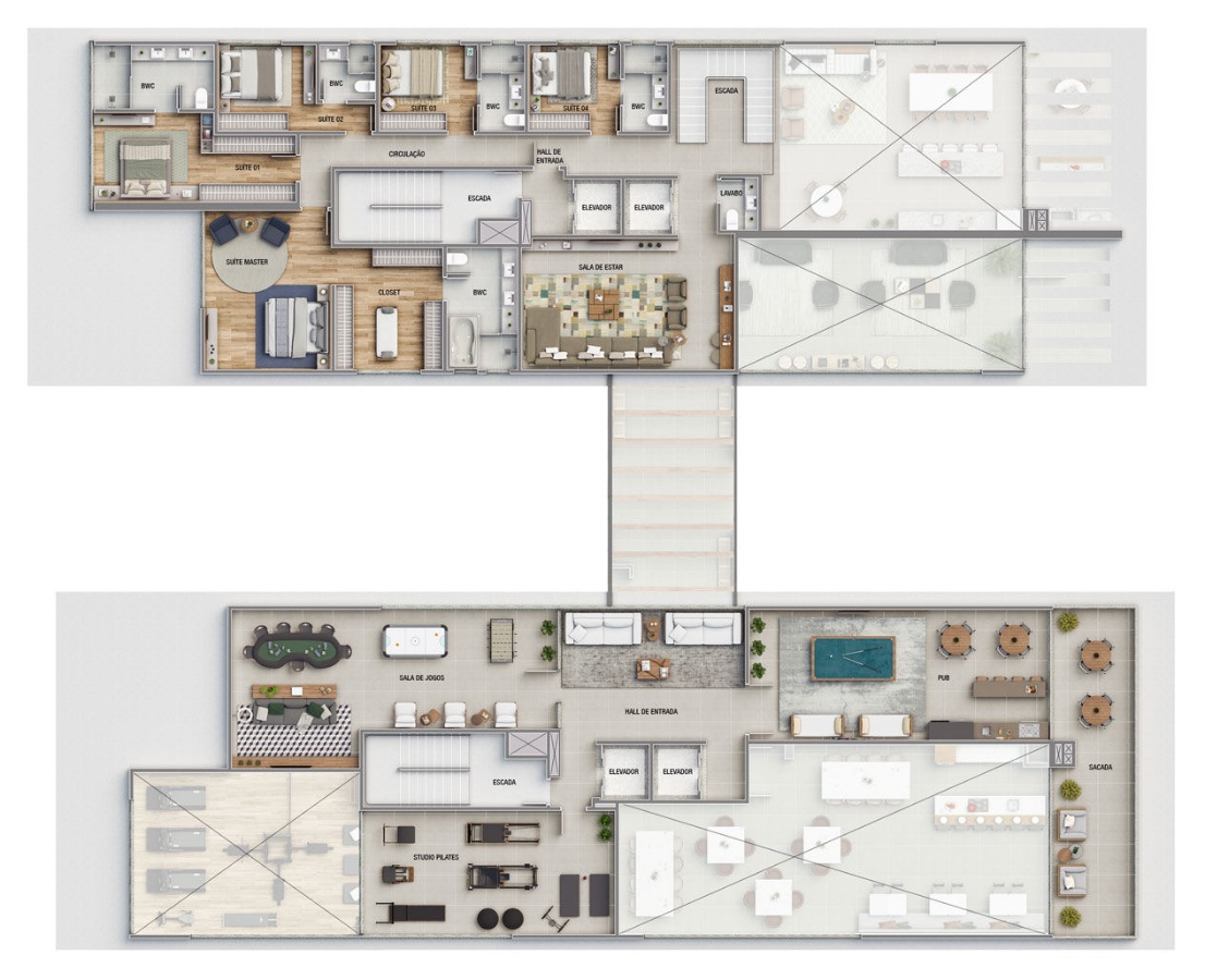 Apartamento no Brava Villi Soul Residence na Praia Brava - foto 19