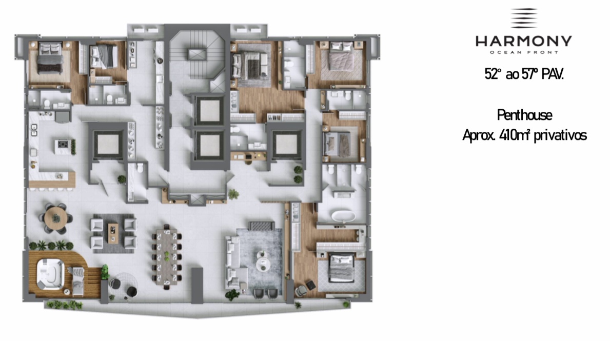 Apartamento Frente Mar no Ed. Harmony Ocean Front em Balneário Camboriú - foto 36
