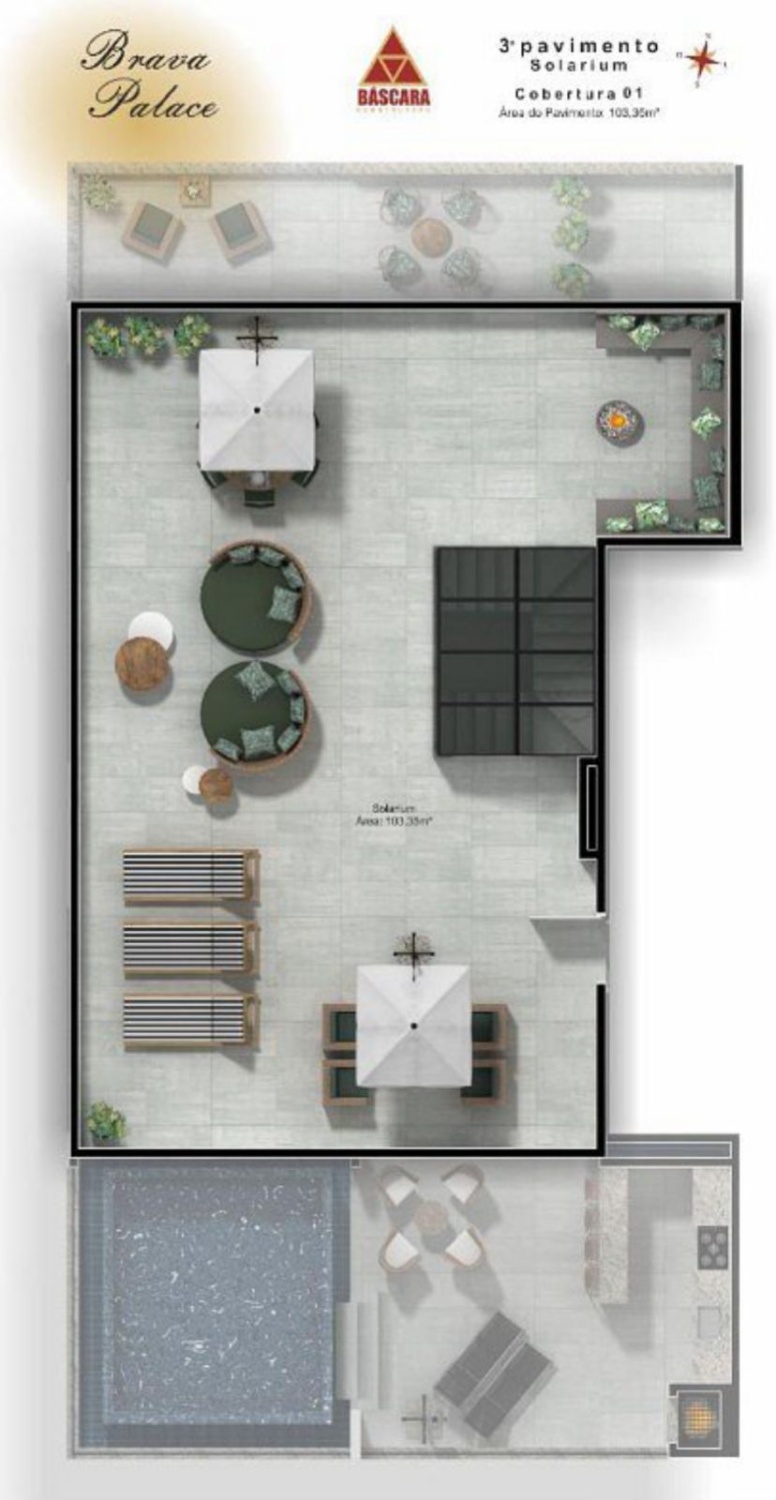 Cobertura Triplex no Ed. Brava Palace Residence na Praia Brava - foto 55