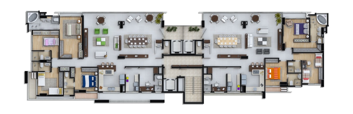Apartamento Mobiliado e Decorado no Ed. Marina Beach Towers na Barra Sul em Balneário Camboriú - foto 28