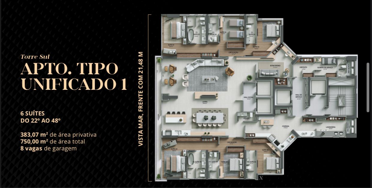 Apartamento frente mar no Ed. Fischer Dreams em Balneário Camboriú - foto 14