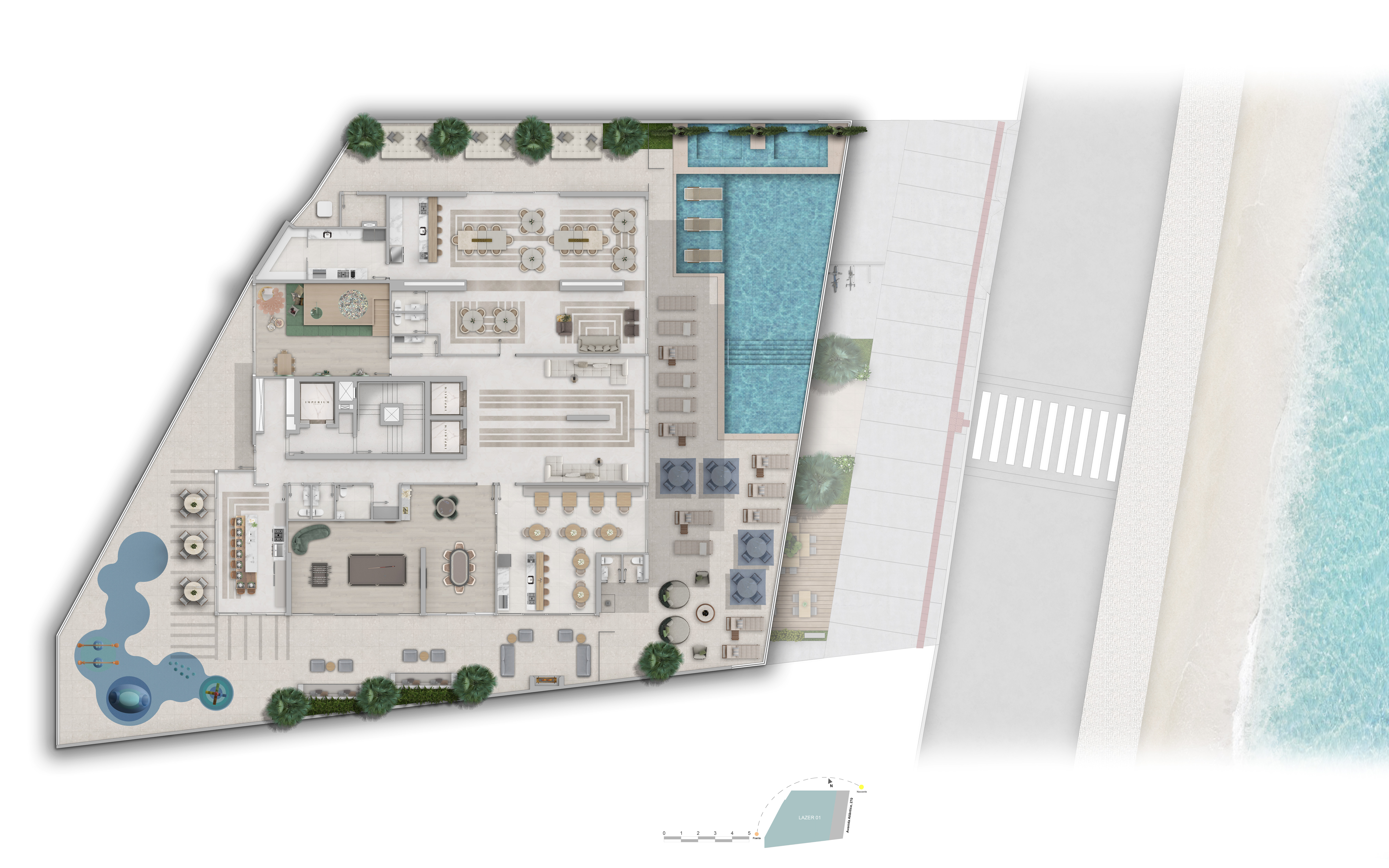 Apartamento frente mar no Ed. Imperium Tower em Balneário Camboriú - foto 16