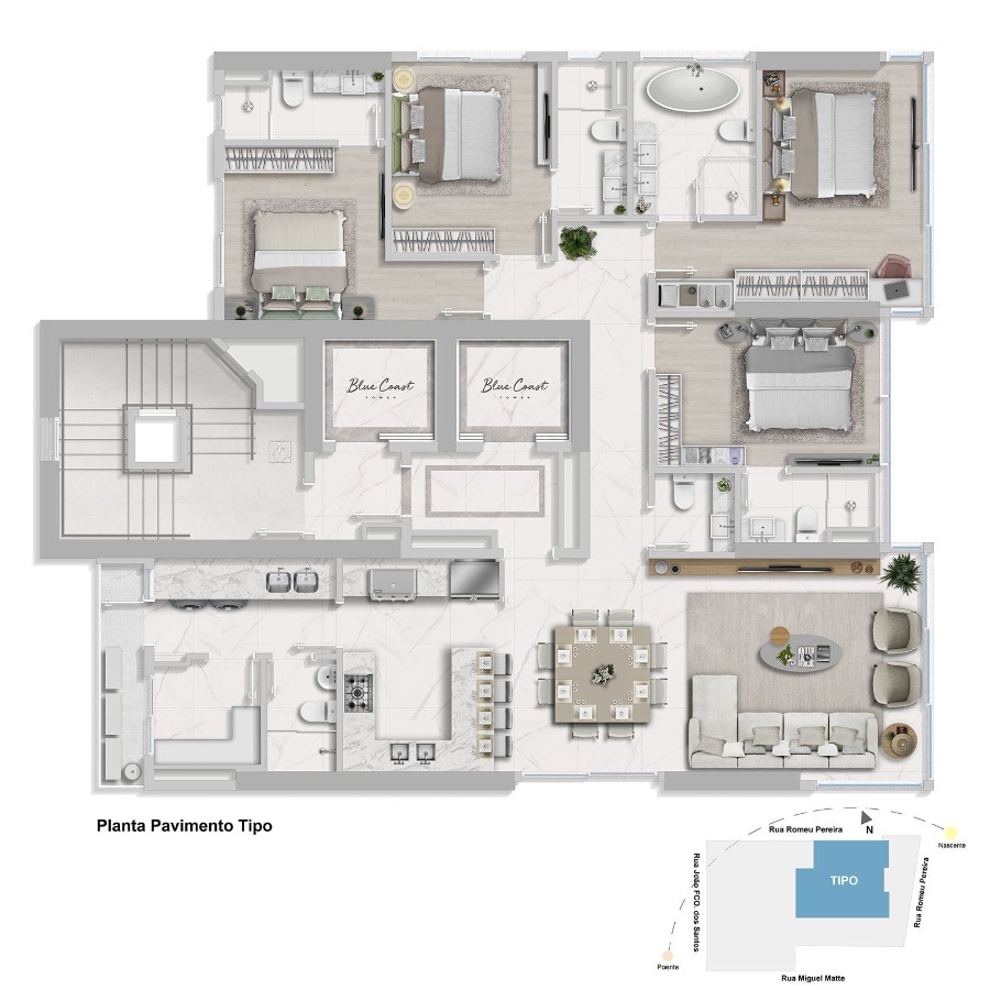 Apartamento no Ed. Blue Coast na Barra Norte em Balneário Camboriú - foto 35