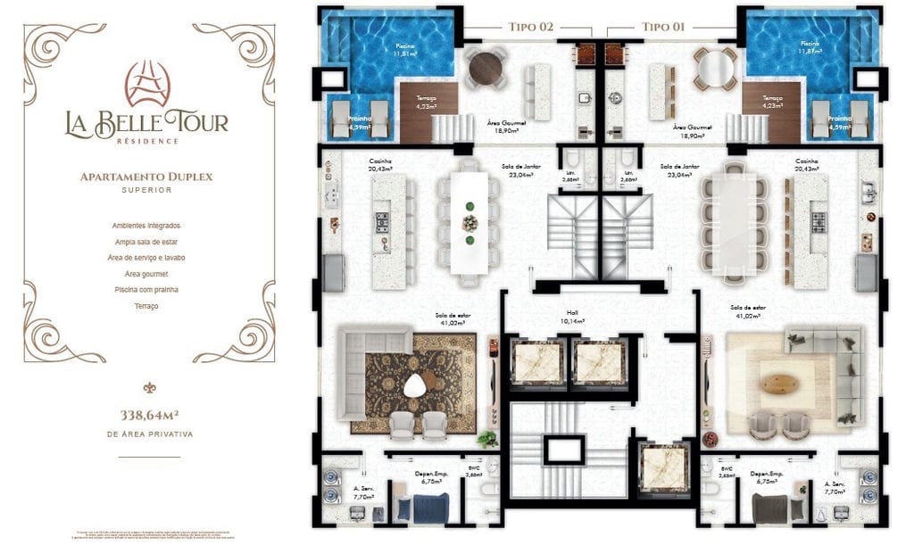 Cobertura Duplex no Ed. La Belle Tour em Balneário Camboriú - foto 16