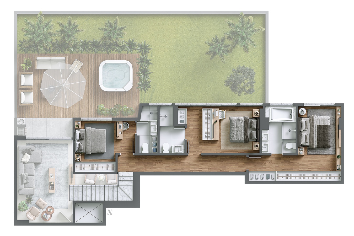 Apartamento no Ed. Le Blanc na Praia Brava - foto 24