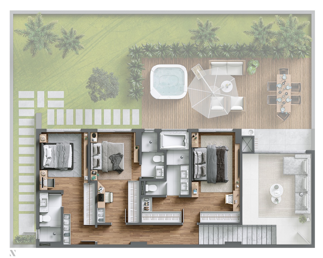 Apartamento no Ed. Le Blanc na Praia Brava - foto 26