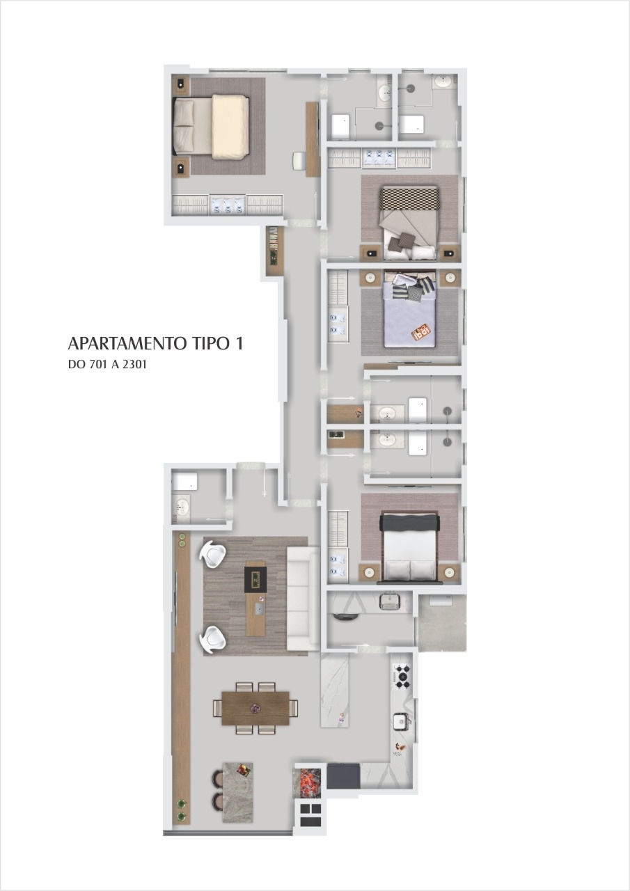 Apartamento no Edifício Farol de Valença em Balneário Camboriú - foto 12