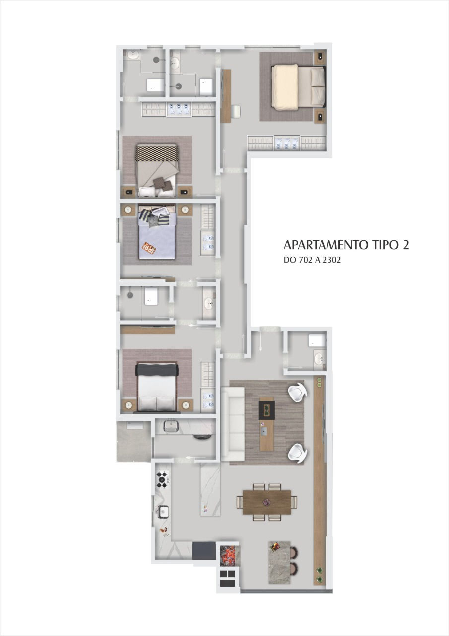 Apartamento no Edifício Farol de Valença em Balneário Camboriú - foto 13