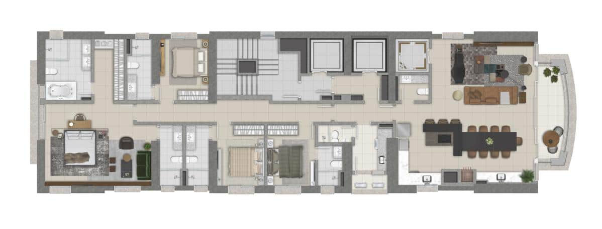 Apartamento Frente Mar no Ed. Aurora Exclusive Home em Balneário Camboriú - foto 23