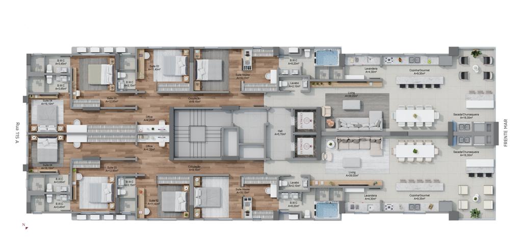 Apartamento no Ed. George VI Residencial em Itapema - foto 13