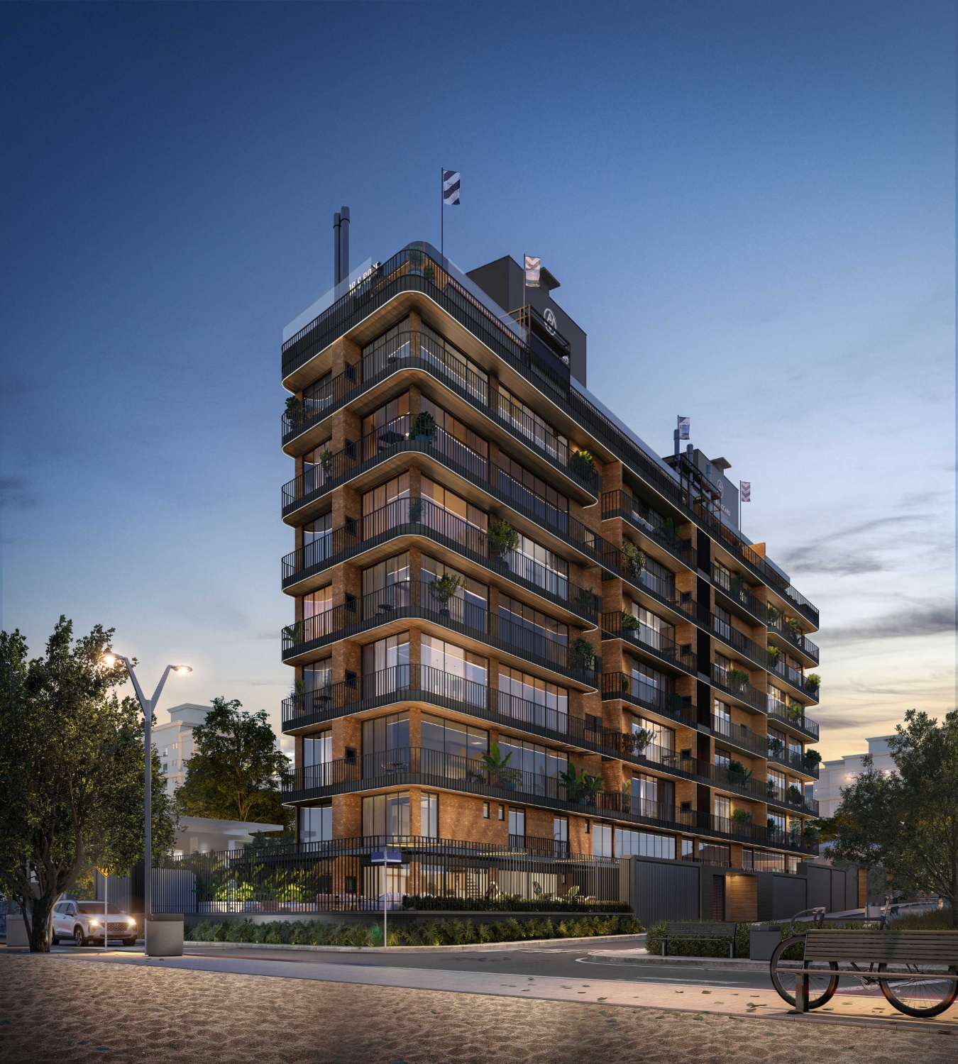 Apartamento no Ed. Sailors Bay em Cabeçudas em Praia Brava - foto 9