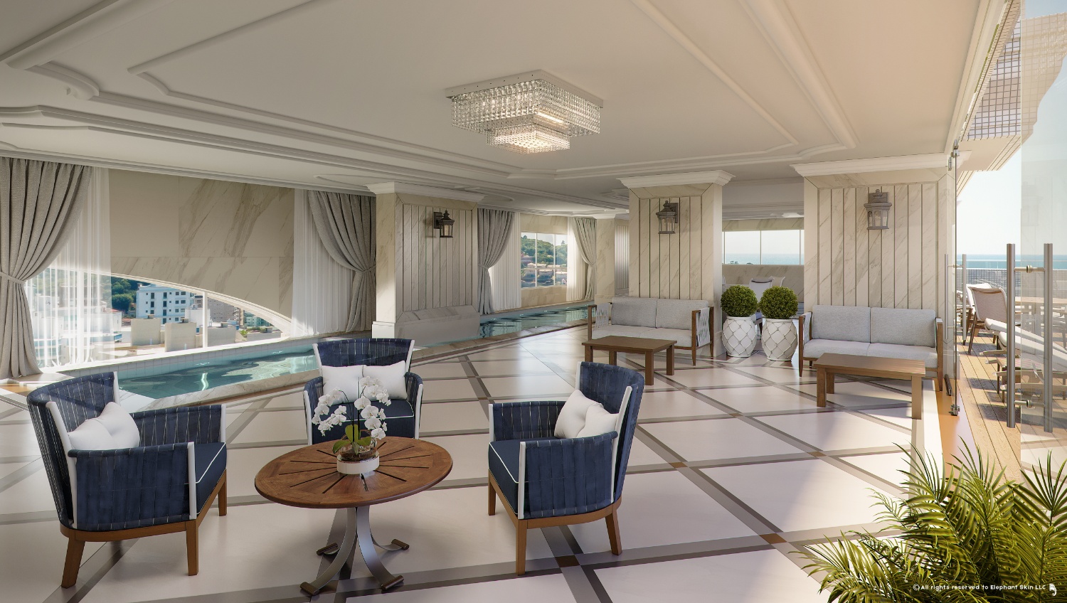 Apartamento no Ed. Palácio Triunfo Residence em Meia Praia em Itapema - foto 12