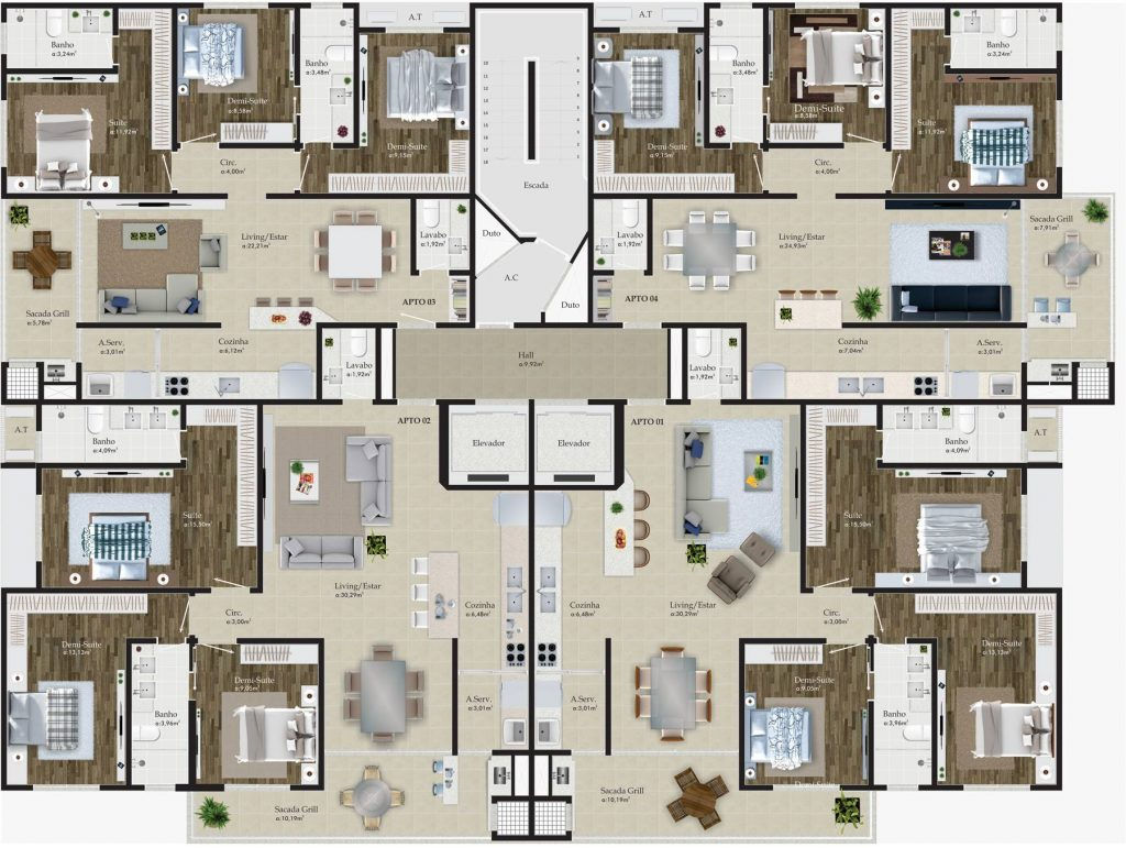 Apartamento no Ed. Privilége Brava na Praia Brava - foto 9
