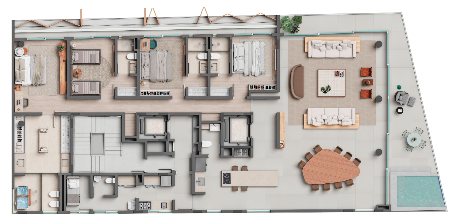 Apartamento no Ed. Bravo by Arthur Casas na Praia Brava - foto 13