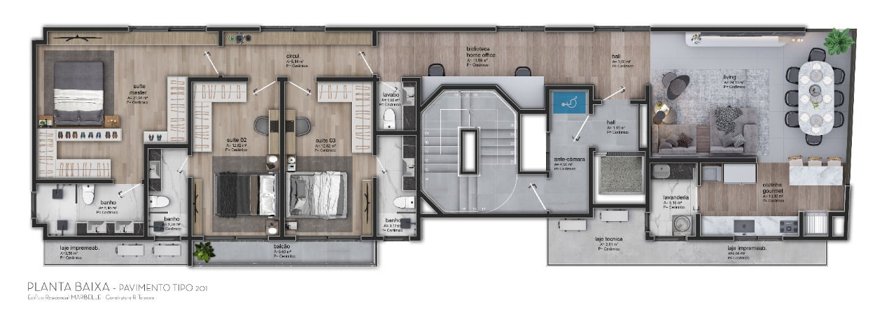 Apartamento no Ed. Mar Belle Residence em Balneário Camboriú