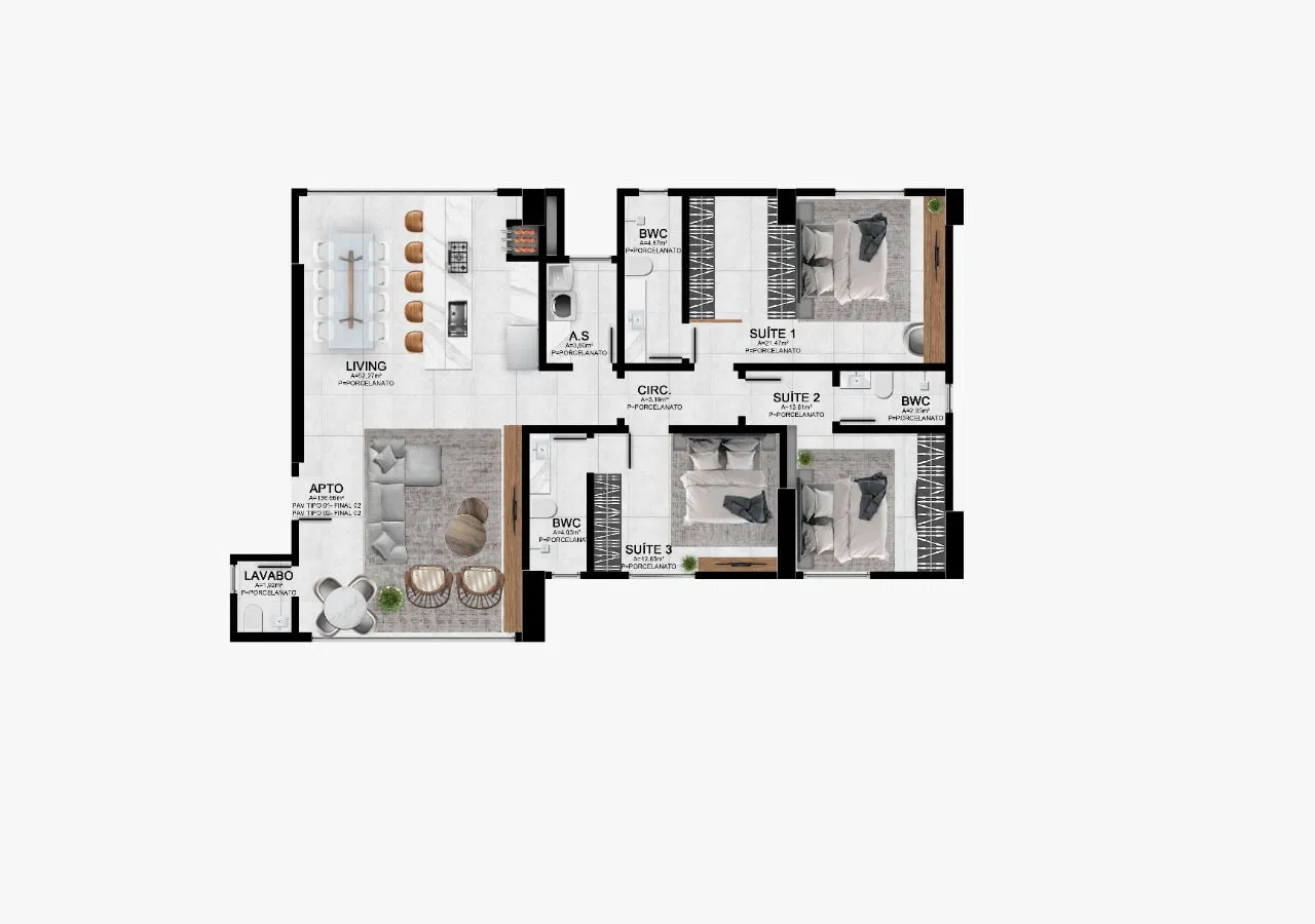 Apartamento no Ed. Pericó Residence em Balneário Camboriú - foto 15