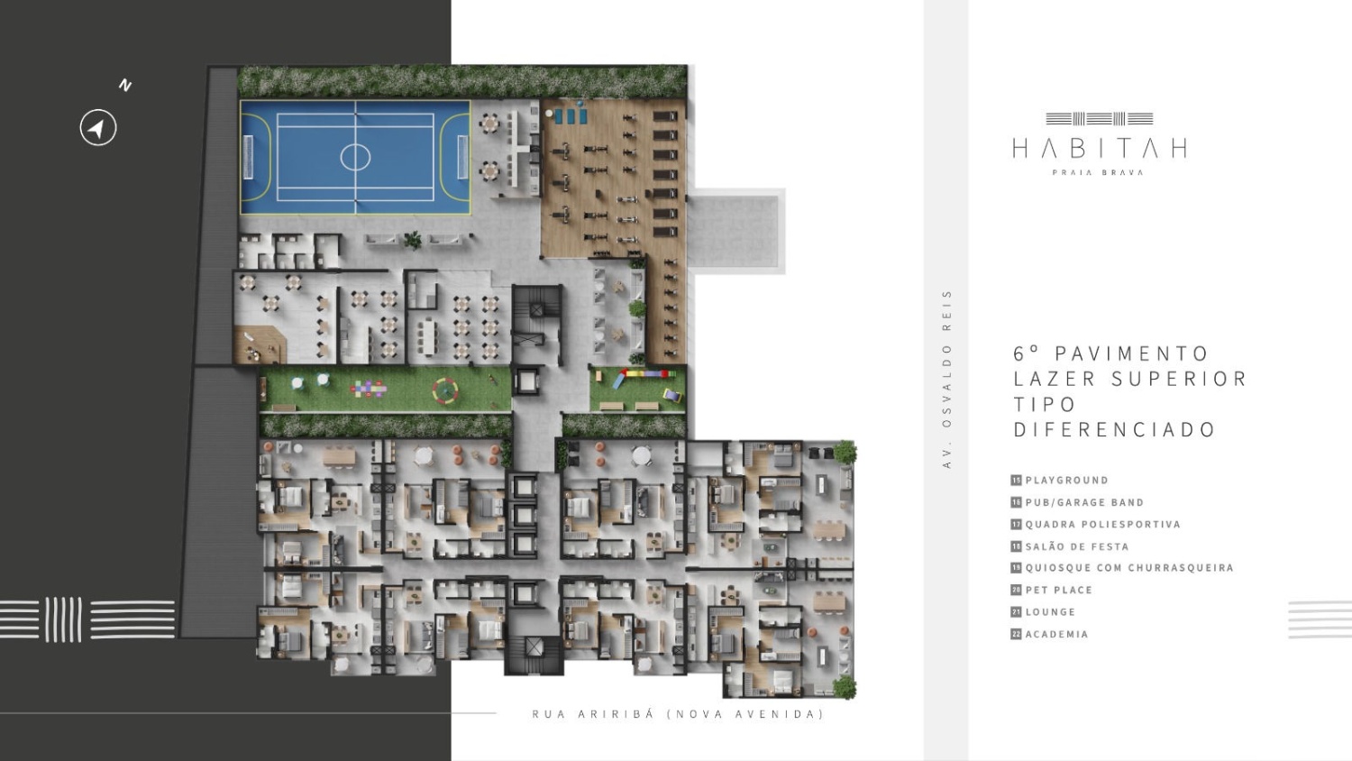 Apartamento no Ed. Habitah Praia Brava - foto 11