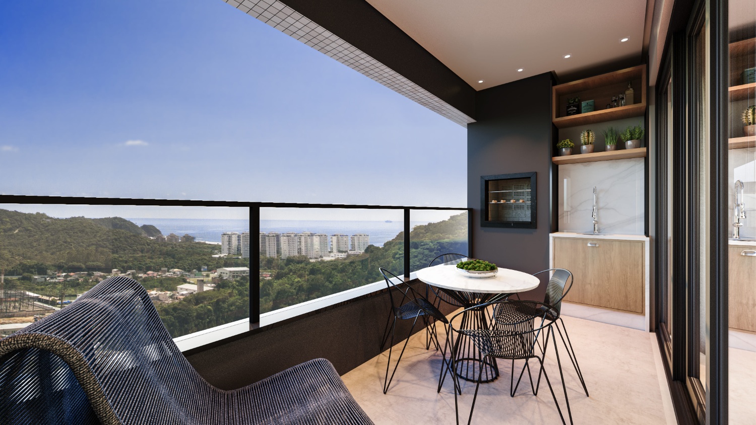 Apartamento no Ed. Brava Valley na Praia Brava - foto 1