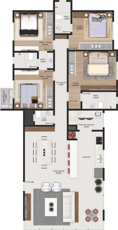 Apartamento no Ed. Costa Esmeralda em Balneário Camboriú - foto 35