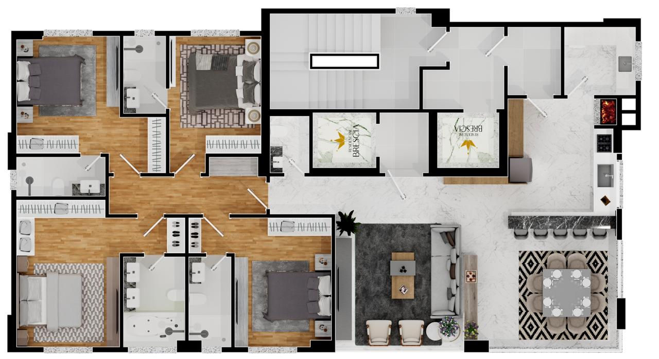 Apartamento no Ed. Residencial Bréscia em Balneário Camboriú - foto 4