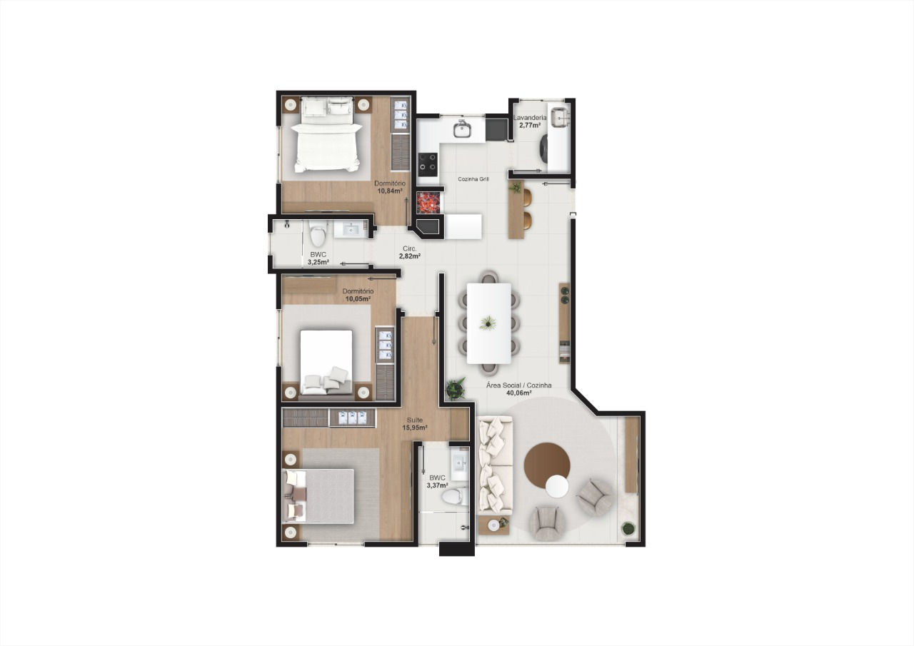 Apartamento no Ed. Punta Sal em Balneário Camboriú - foto 15